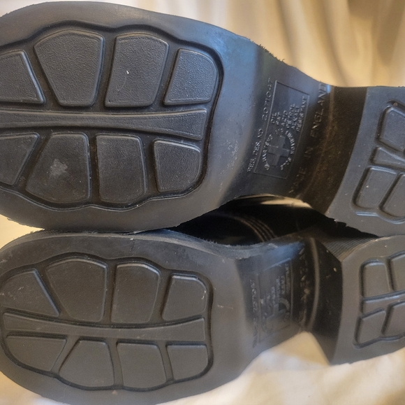 RARE authentic 90s vintage Dr Martens 20 eyelet knee patent leather boots 3/5 - Picture 7 of 16